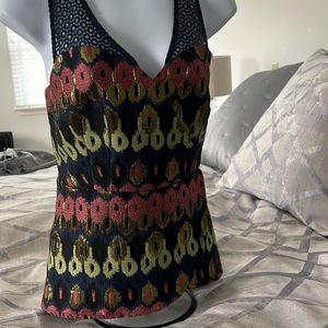 Anthropologie- sleeveless top-Zipper back